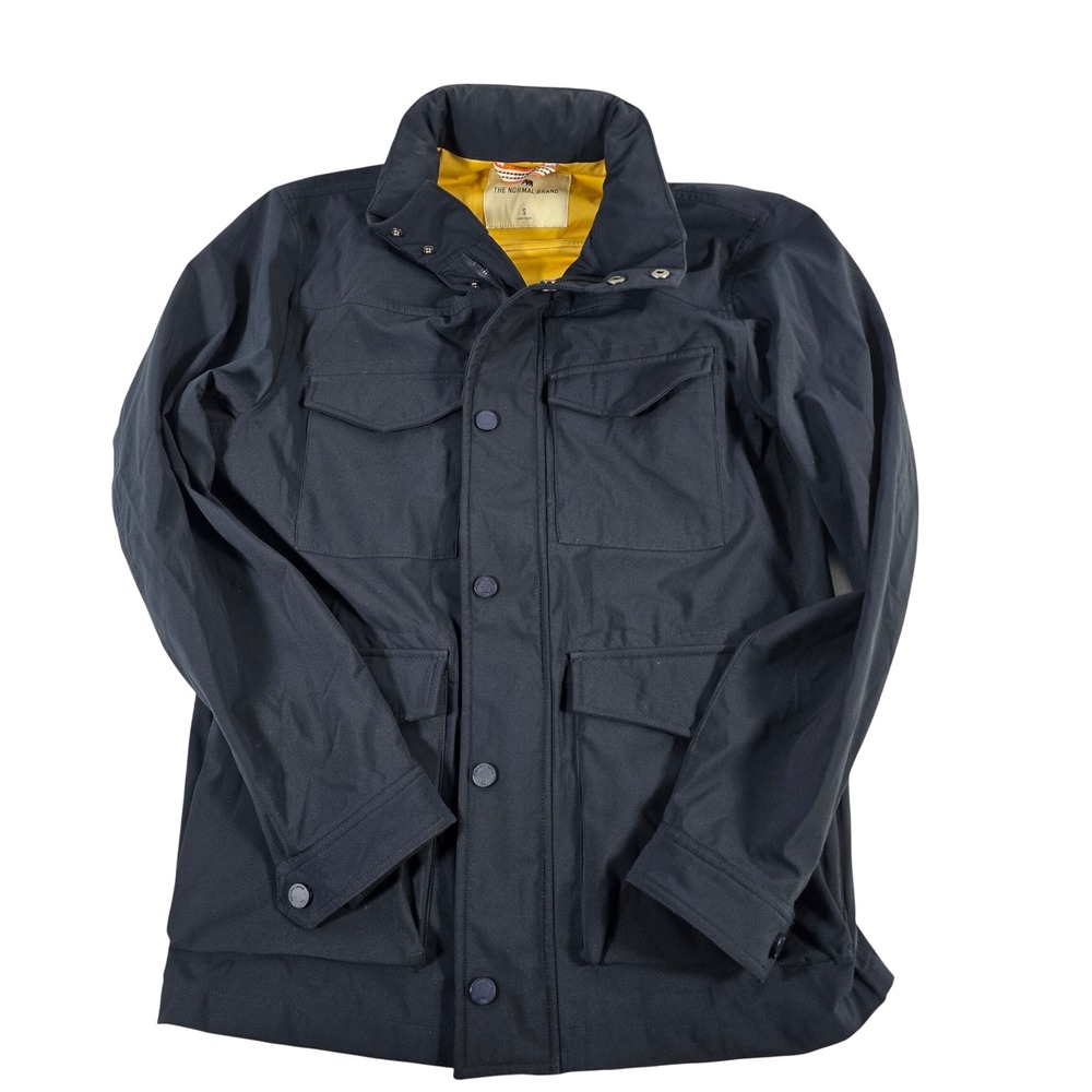 The Normal Brand Men's Navy‎ Field Jacket Hooded Utility Size Small